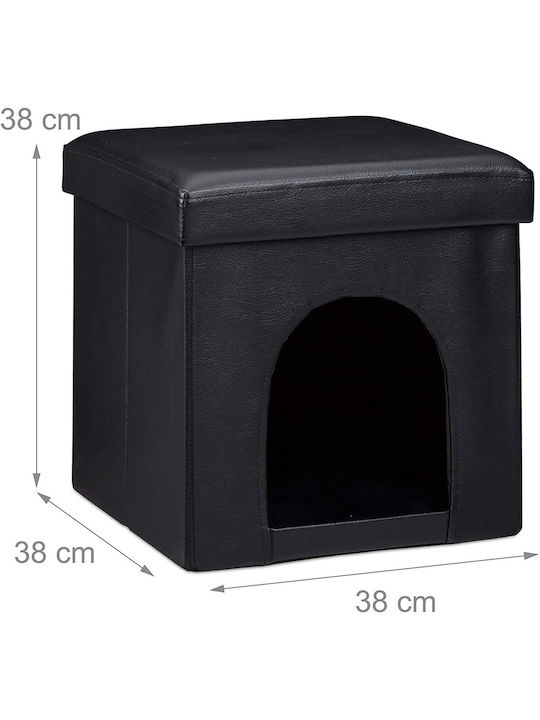 Dog Stool Bedding Black