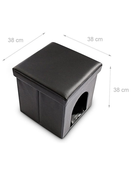 Dog Stool Bedding Black