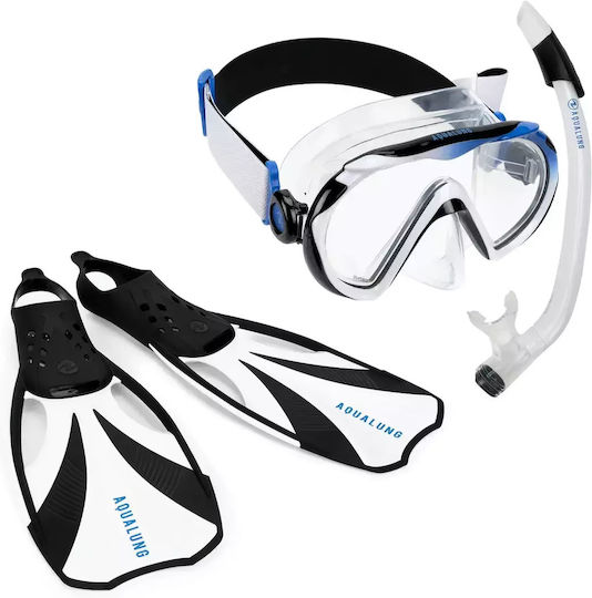 Aqualung Compass Snorkeling Set Black White Size S