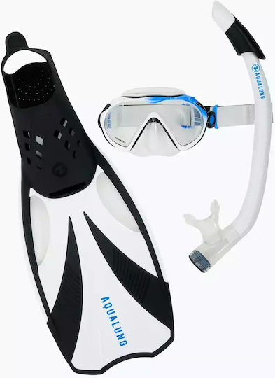 Aqualung Compass Snorkeling Set Black White Size S