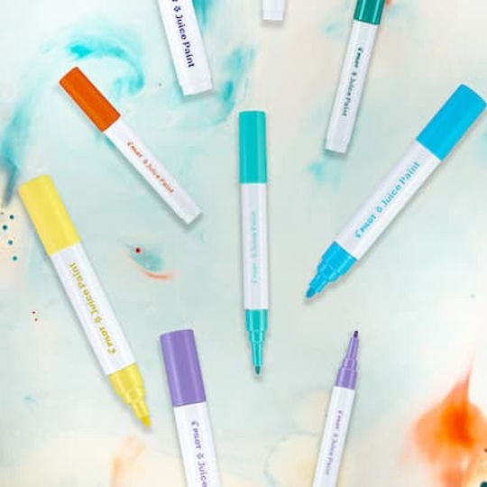 Set 12 Pilot Juice Paint Markers Medium Tip Pen 1.4 Mm Water-based Multicolor