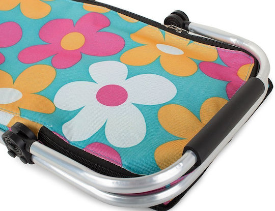 Geantă Termică de Picnic Tecos Pliabilă pentru Cumpărături Depozitare la Rece Dimensiuni 44x23x22cm Multicolor Ideală pentru Excursii în Aer Liber Menținerea Alimentelor la Temperatura Optimă