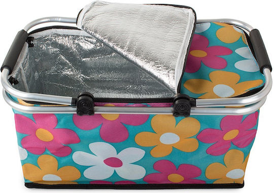Geantă Termică de Picnic Tecos Pliabilă pentru Cumpărături Depozitare la Rece Dimensiuni 44x23x22cm Multicolor Ideală pentru Excursii în Aer Liber Menținerea Alimentelor la Temperatura Optimă