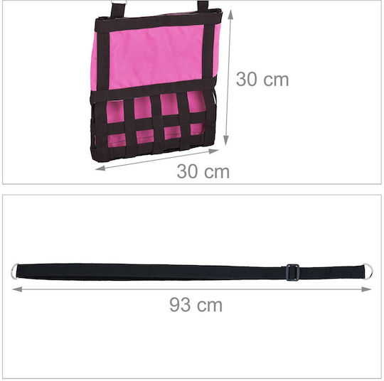 Fan Bag Small Animals Relaxdays Black Pink Dimensions 30 x 30 cm