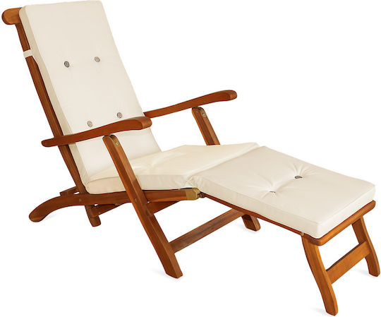 Deuba Sonnenbank-Kissen Ecru 43x173cm Deuba Sonnenbank-Kissen Ecru 43x173cm