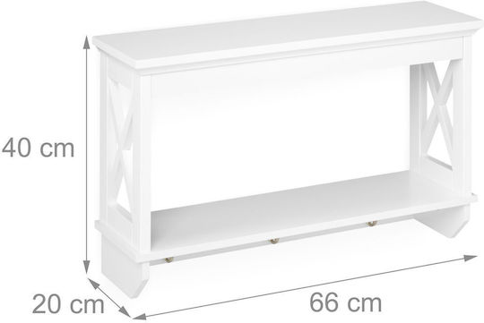 Raft Alb 66x20x40cm