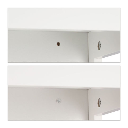 Relaxdays Bathroom Cabinet L90xW30xH30cm White