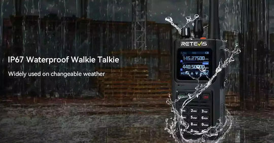Retevis C1 Transmițător Wireless UHF/VHF 5W cu Ecran Color