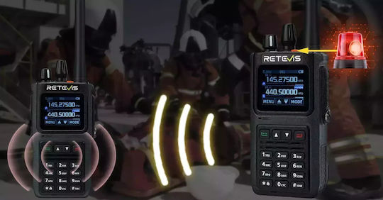 Retevis C1 Transmițător Wireless UHF/VHF 5W cu Ecran Color