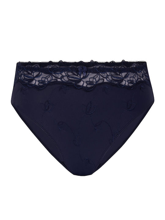 Diva High-waisted Women's Slip Navy Blue