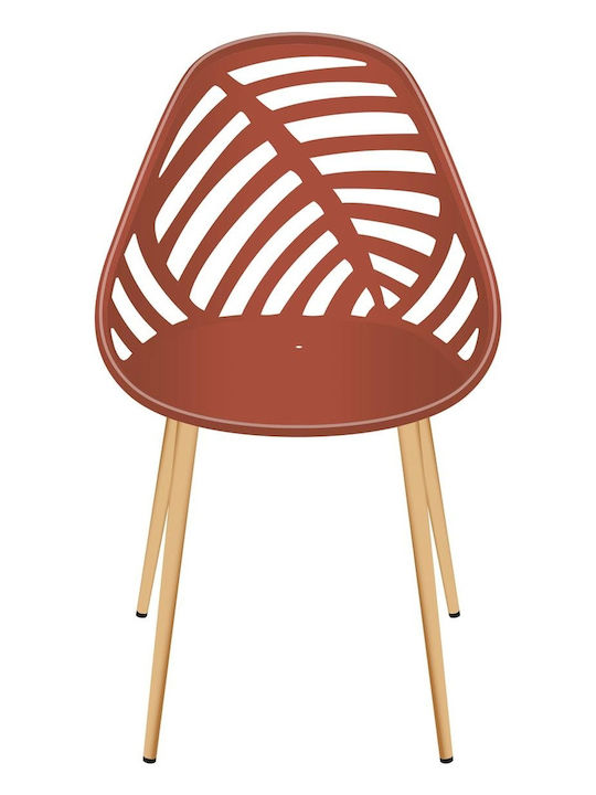Outdoor Chair Plastic Alameda Terracotta 52.3x53.3x83.4cm