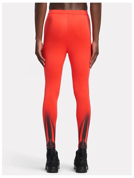 Reebok Ers Performance Tights Ανδρικό Αθλητικό Κολάν Compression Μακρύ Κόκκινο