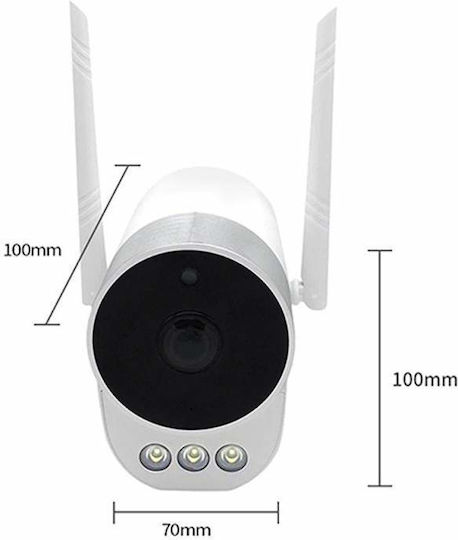 IP Überwachungskamera Wi-Fi Full HD 1080p Wasserdicht mit Zwei-Wege-Kommunikation