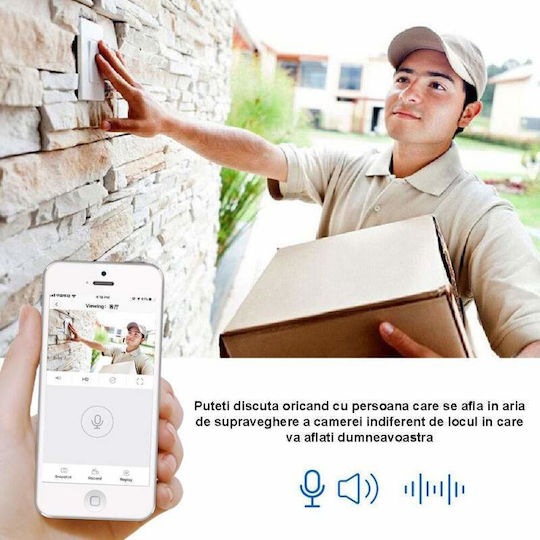 IP Überwachungskamera Wi-Fi Full HD 1080p Wasserdicht mit Zwei-Wege-Kommunikation