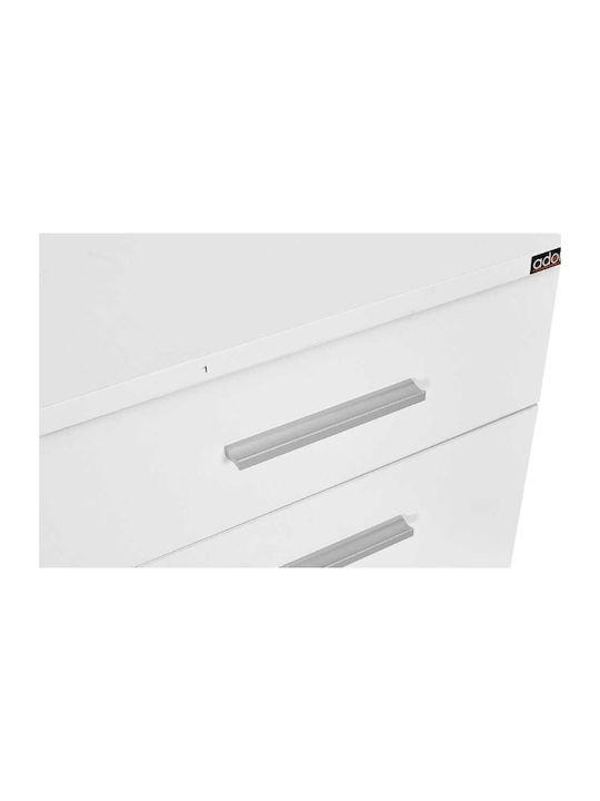 Κομοδίνο Trendline Ξύλινο Λευκό 40x39x57cm
