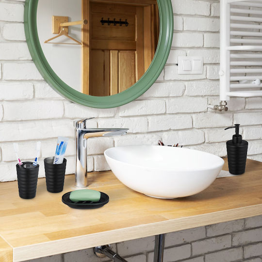 Relaxdays Set Accesorii Baie Inox Gri 5buc