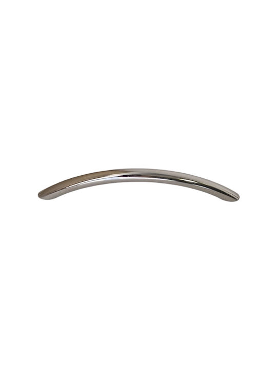 Handle Furniture made of Metallic Chrome with Center Distance 128mm 394/128 1pcs