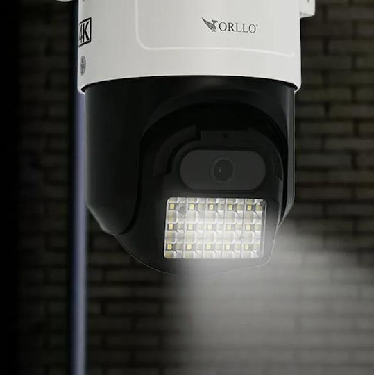 Orllo IP Камера за наблюдение Wi-Fi/4G 4K Водоустойчива с Двупосочна Комуникация и Обектив 4мм