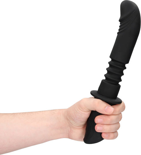 Shots Hand Held Vibrating Realistic Vibrator 13cm Black