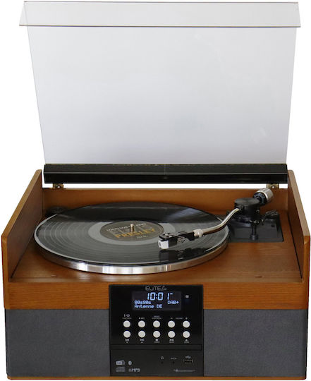 Soundmaster PL910 Turntables with Preamp and Built-in Speakers Brown