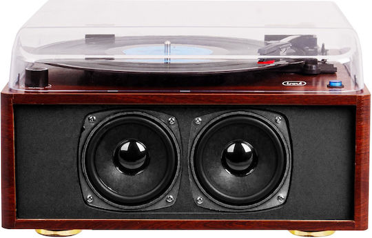 Trevi Tt1030 Turntables with Preamp and Built-in Speakers Brown