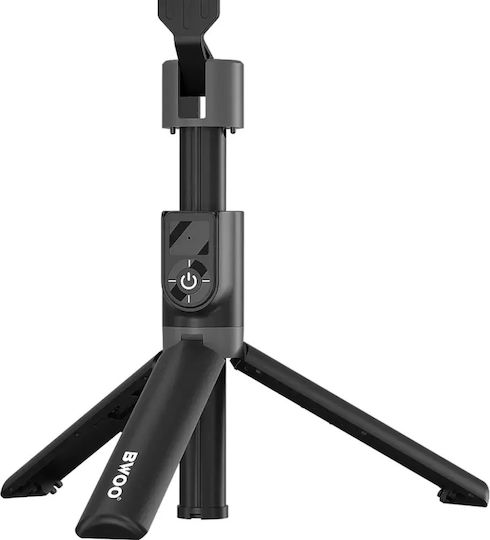 BWOO Selfie Stick με Bluetooth / Τηλεχειριστήριο Μαύρο