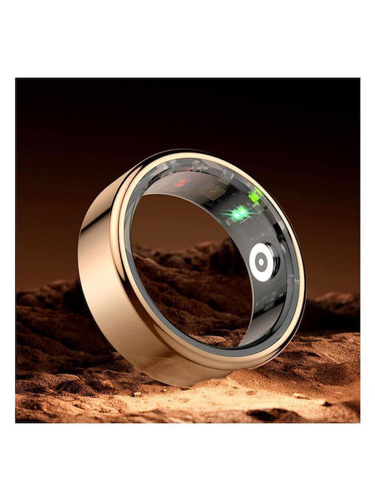 Maxlife MXSR-100 Smart Ring 18.3mm Αδιάβροχο με Παλμογράφο Μαύρο