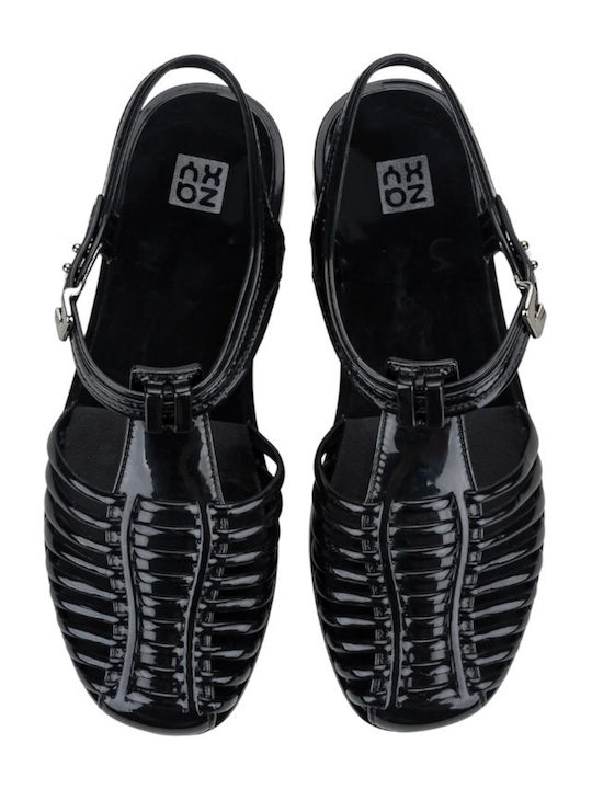 Zaxy Be New Women's Flat Sandals in Black Color