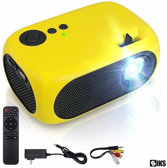 Mini Projector LCD LED Lamp Yellow
