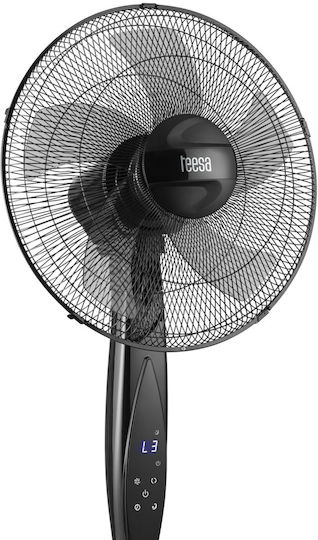 Teesa Pedestal Fan 50W Diameter 40cm with Remote Control Black