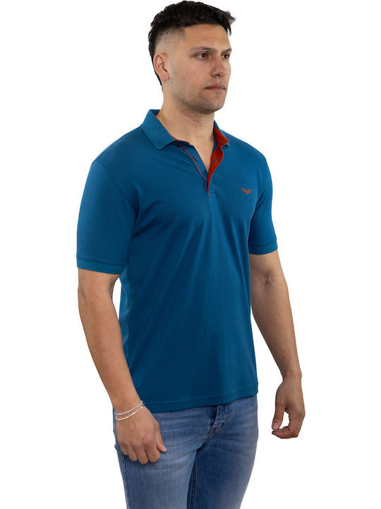 Polo Bluza Tricou Cu Mânecă Scurtă Turcoaz