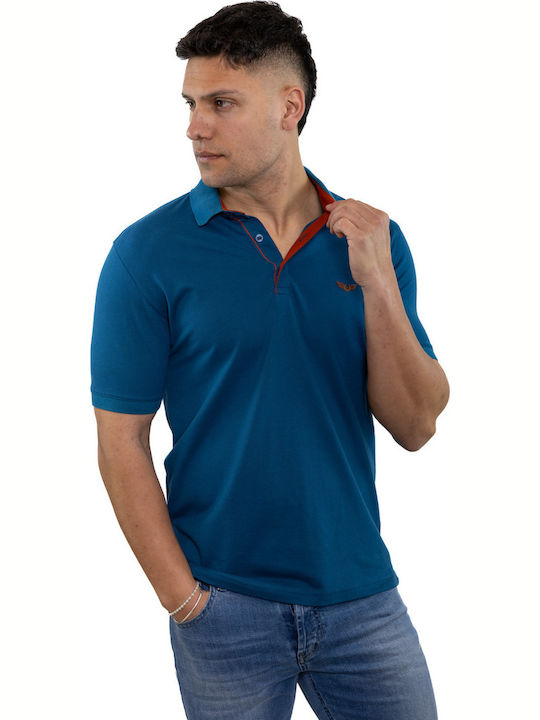 Polo Bluza Tricou Cu Mânecă Scurtă Turcoaz