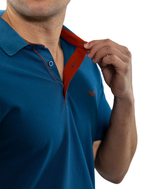 Polo Bluza Tricou Cu Mânecă Scurtă Turcoaz