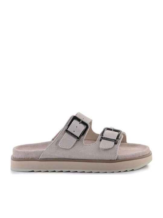 Flache Sandalen für Damen in Beige Farbe