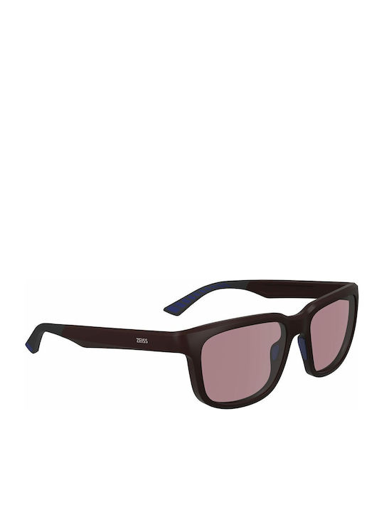 Zeiss Unisex Sunglasses with Brown Plastic Frame and Pink Lens S0390367