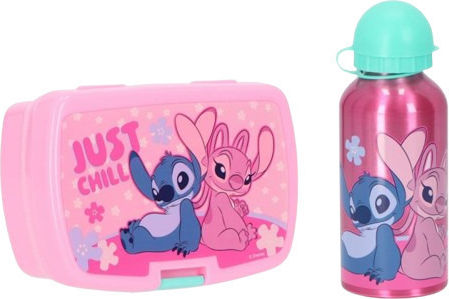Set Lunchbox Kinderflasche Lilo & Stitch Stitch 400ml