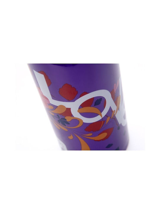 Ecolife Love Standard Stainless Steel Water Bottle 600ml Purple