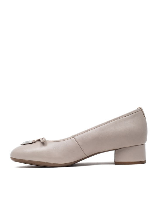 Pantofi cu toc Bej