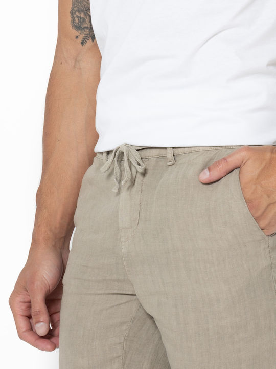 Bermude Chino Bărbați Regular Fit Bej