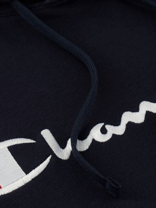 Sweatshirt with Hood Navy Blue