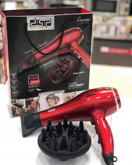 DSP DSP30075 Professionell Haartrockner 2300W Red