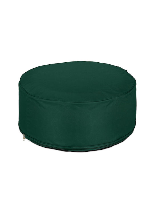 Bean Bag Chair Stool Inflatable Waterproof Green 56x56x26cm