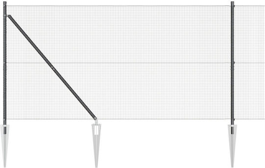vidaXL Ситова мрежа Подредба Сив 1.4x10м