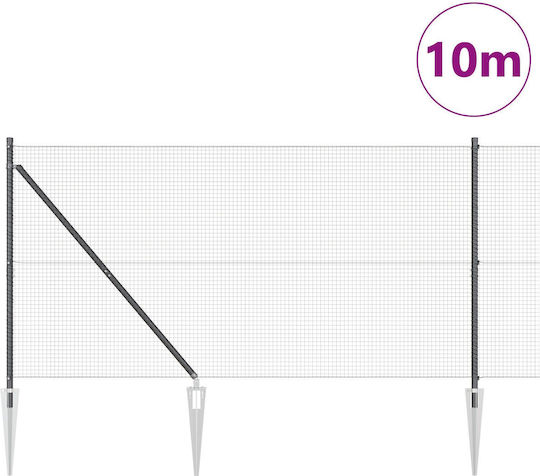 vidaXL Plasă de sârmă Module Gri 1.2x10m