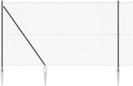 vidaXL Plasă de sârmă Module Gri 1.5x25m
