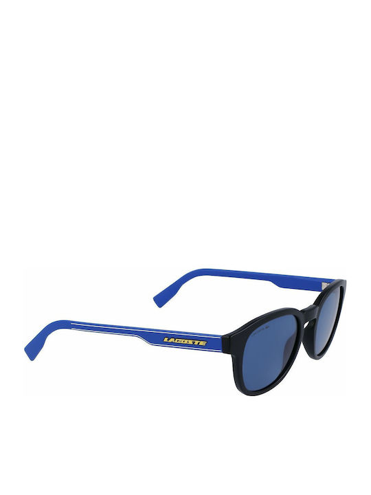 Lacoste Unisex Sunglasses with Black Plastic Frame and Blue Lens L968SX-002