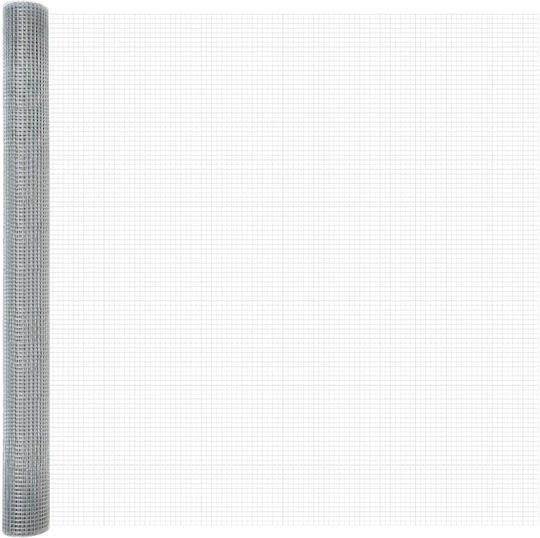 vidaXL Wire Fencing Galvanized Silver 1.5x25m