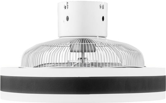 Gruppe RX3310 Πλαφονιέρα 50cm με Φως Μαύρη