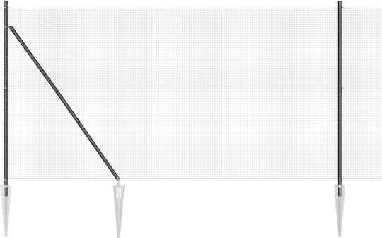 vidaXL Drahtgeflecht Elektrische Gitarren Gray 1.5x25m