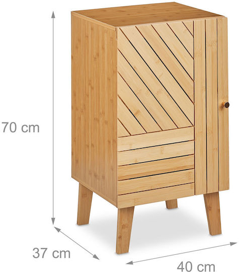 Κομοδίνο από Μπαμπού Καφέ 40x37x70cm